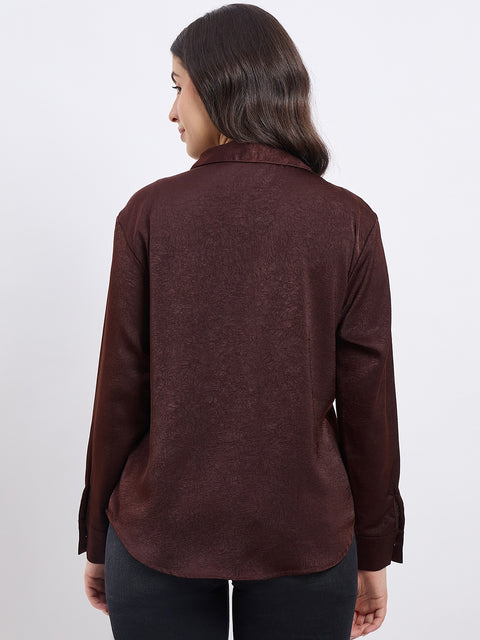 Madame Solid Coffee Shirt