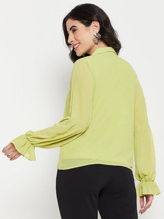 Madame Citrus Ruffled Top