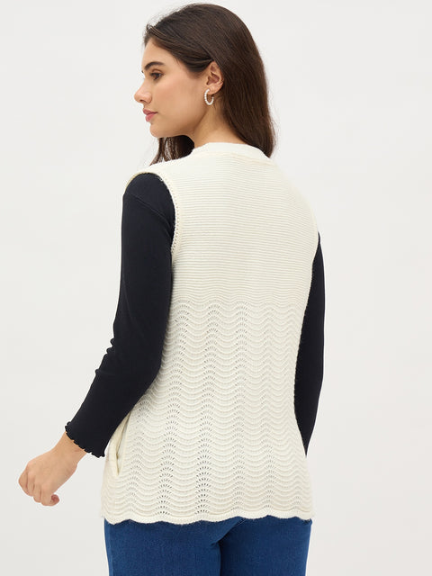 Madame Off White Cardigan