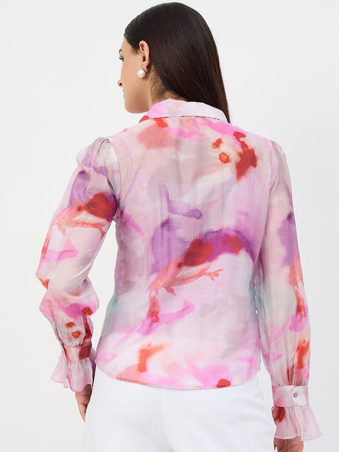 Madame Purple Tencel-Blend Shirt