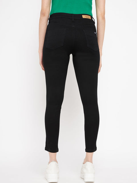 Madame Solid Black Denim