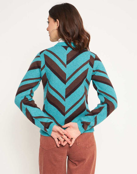 Madame Peacock High Neck Sweater