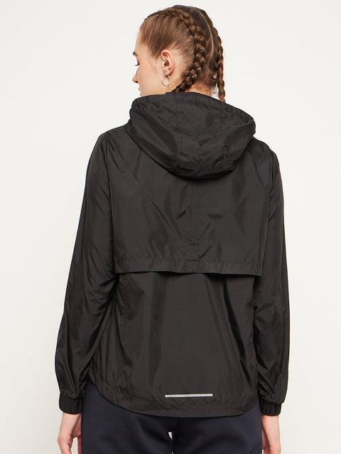 Madame Solid Black Jacket