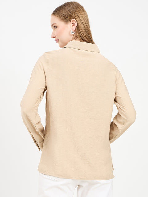 Madame Textured Rayon Blend Shirt
