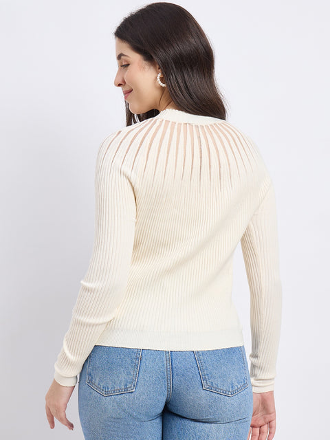 Madame Beige Knit Top