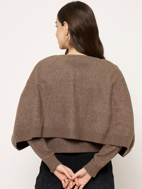 Madame Brown Embellished Sweater