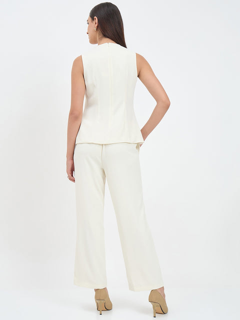 Madame Off White Formal Co-ord Set