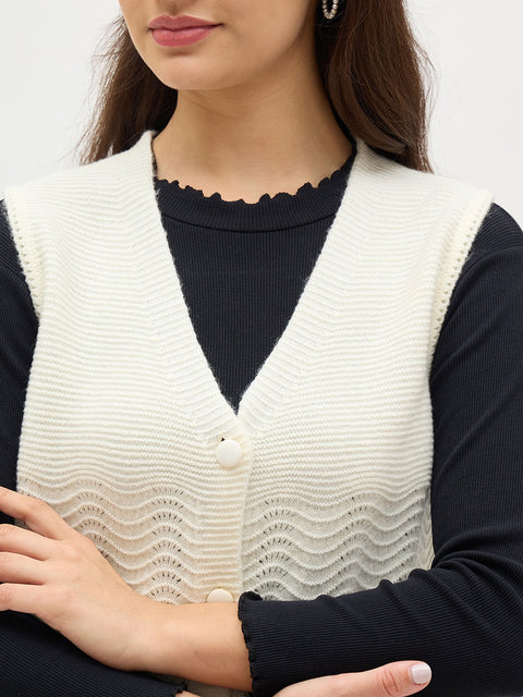 Madame Off White Cardigan
