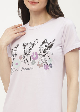 mSECRET Disney Bambi Print Baby Pink Nightdress