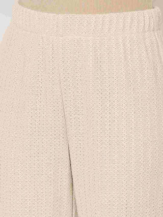 Madame Beige Straight Fit Trousers