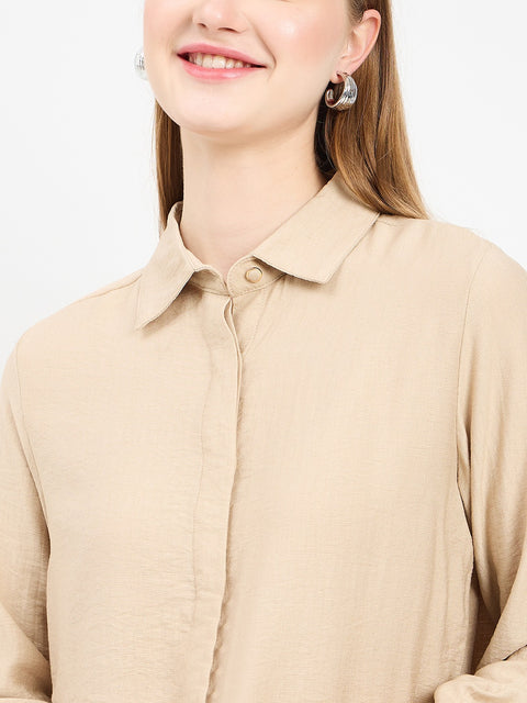 Madame Textured Rayon Blend Shirt