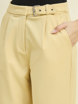 Madame Lemon Yellow Relaxed Fit Trousers