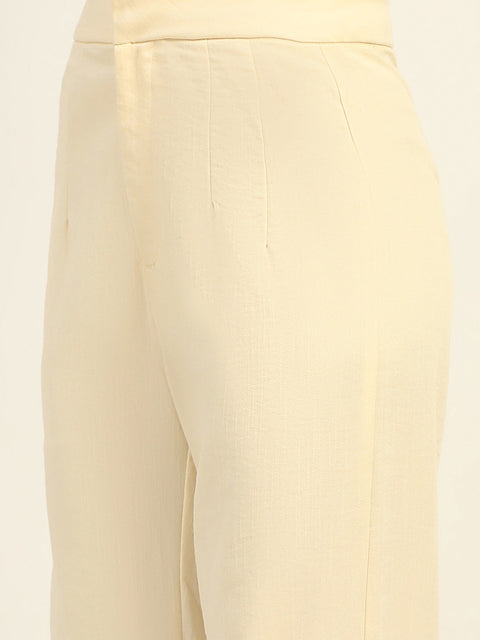 Madame Straight Leg Off White Trousers