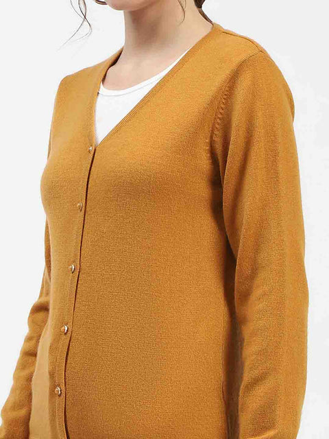 Madame Mustard Button-Up Cardigan