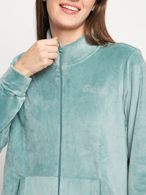 mSECRET Green Velvet Nightsuit