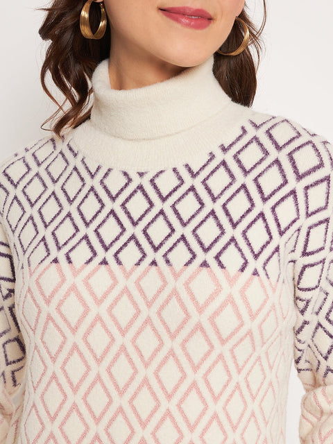 Madame Beige High Neck Sweater