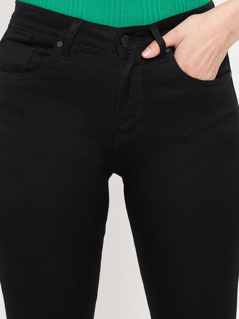 Madame Solid Black Denim