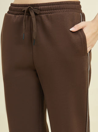 mSECRET Brown Cotton Blend Track Bottoms