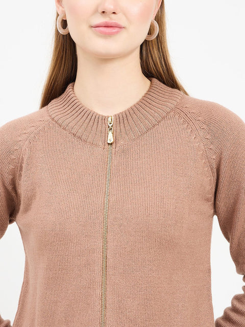 Madame Garnet Zipper Sweater