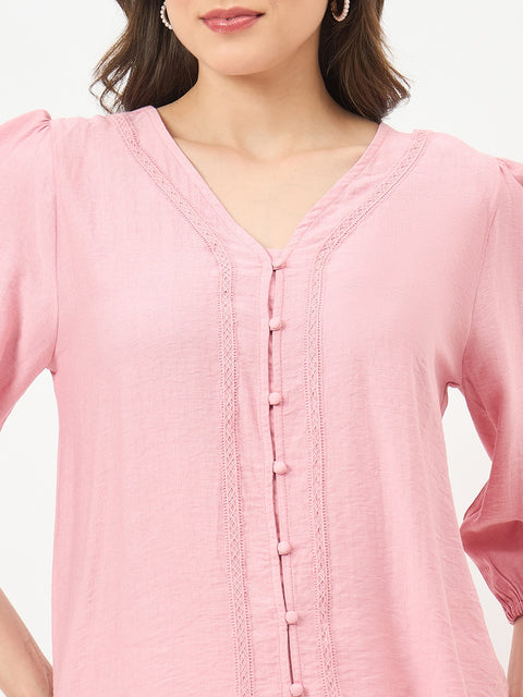 Madame Pink Rayon-Blend Cami Top