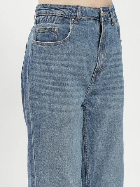 Madame Blue Straight Fit Jeans