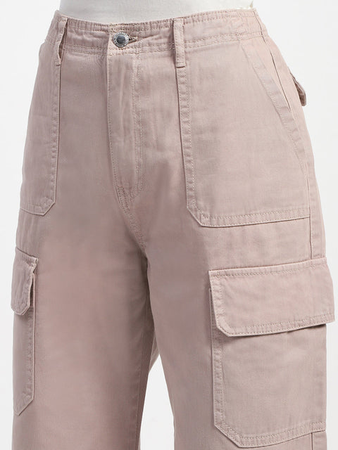 Madame Relax Fit Khaki Cargo Pants