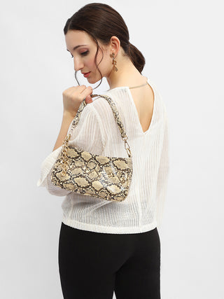 Madame Cut Out Back Off-White Knit Top