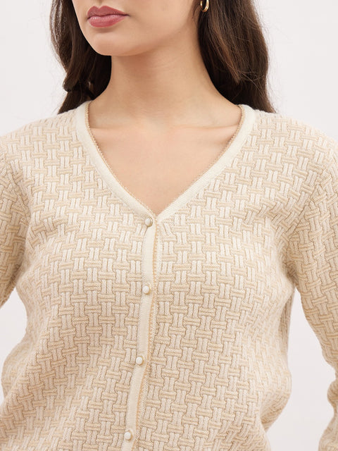 Madame Beige Self-Designed Cardigan