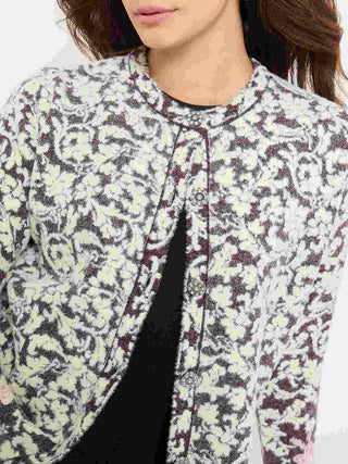 Madame Animal Print Brown Cardigan