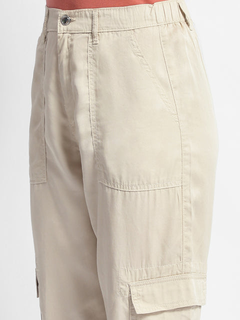 Madame Off-White Tapered Fit Mid-Rise Joggers