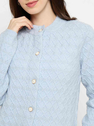 Madame Striped Sky Blue Cardigan