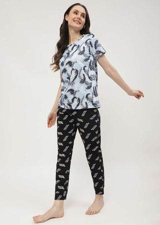 mSECRET White & Blue Combo T-shirt