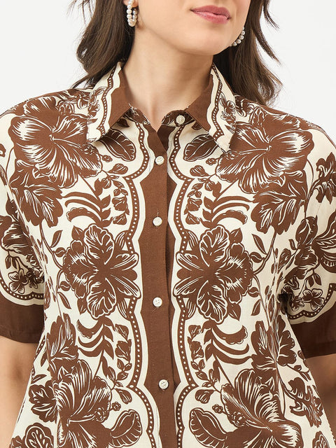 Madame Brown Embroidered Co-ord Set