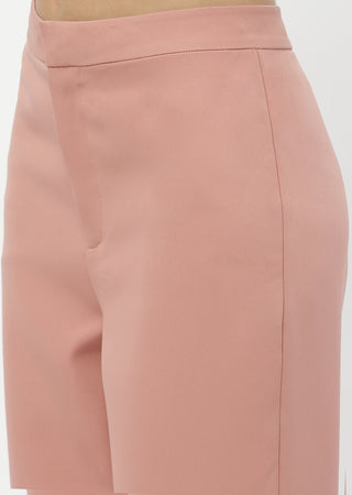 Madame Solid Peach Straight Fit Trousers