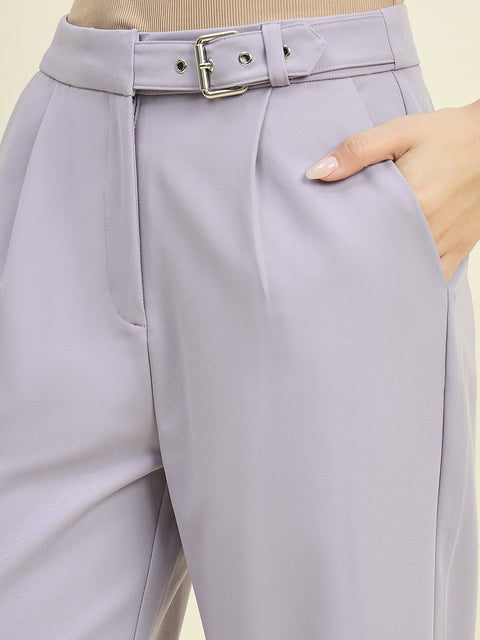 Madame Lilac Relaxed Fit Trousers