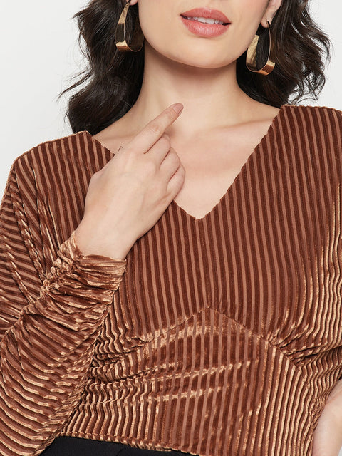 Madame Tanã¢Â Striped Crop Top