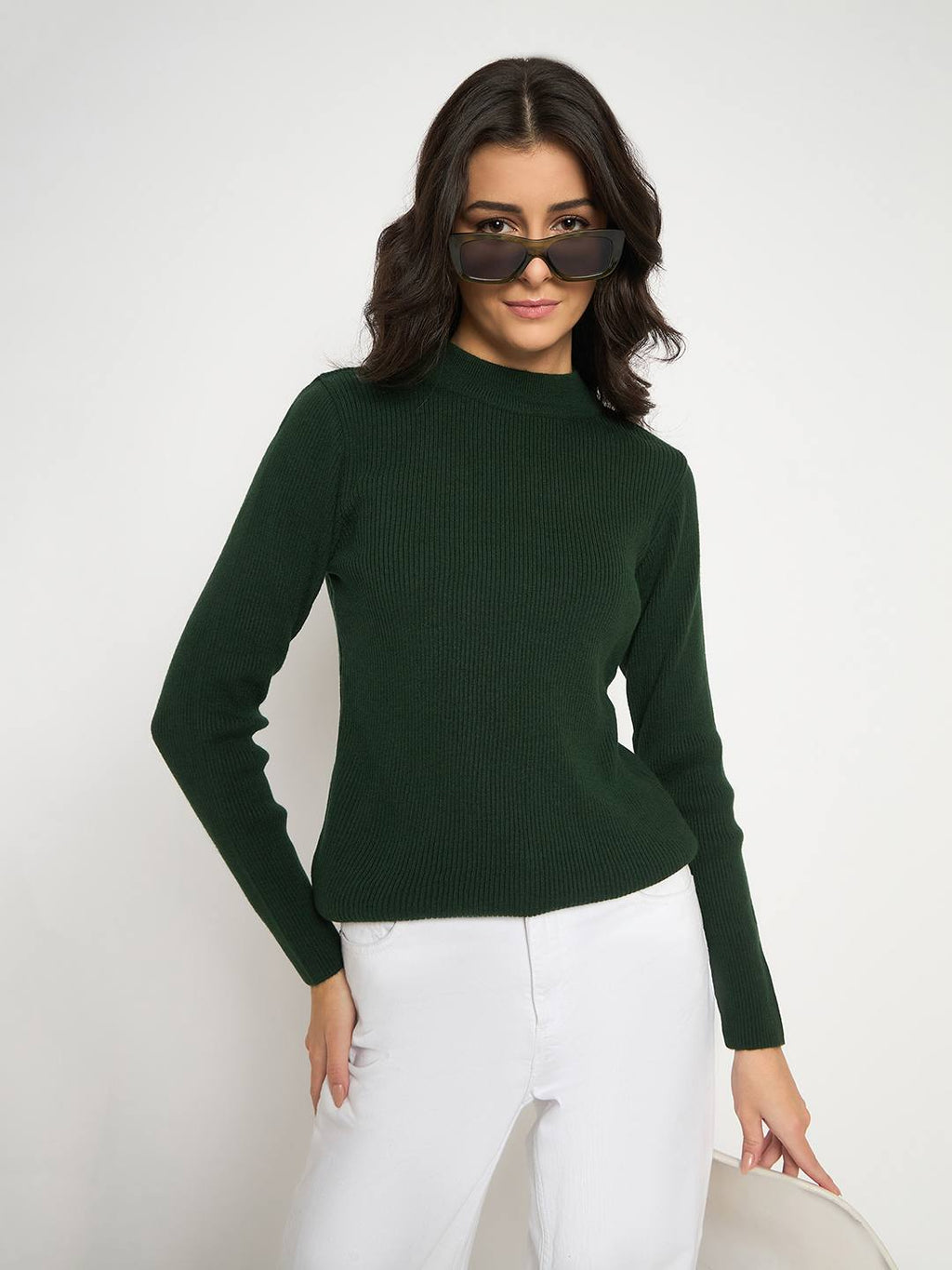 Madame Mock Neck Green Skeeve