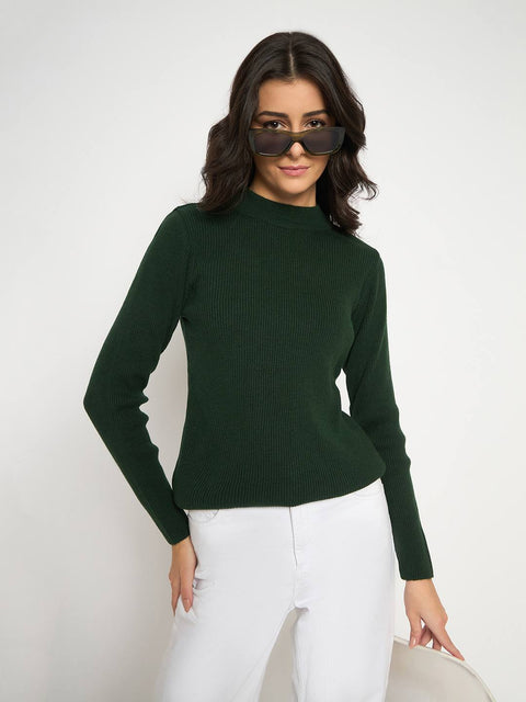 Madame Mock Neck Green Skeeve