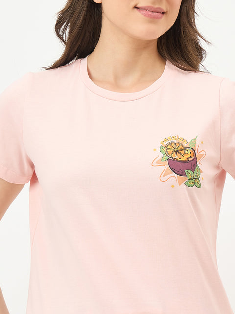 mSECRET Peach Cotton Pyjama Set