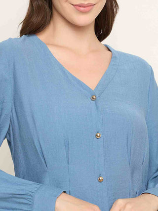 Madame Rayon Blend V-Neck Top