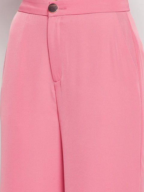 Madame Pink Slit Palazzo