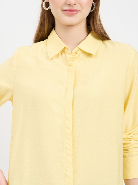 Madame Textured Rayon Blend Shirt