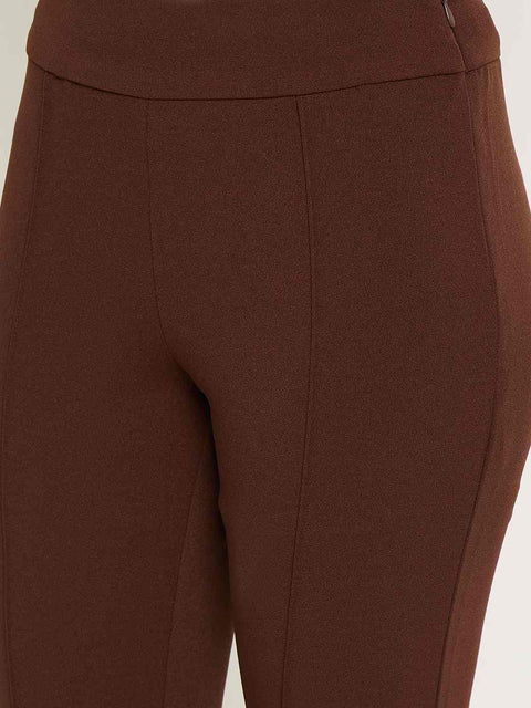 Madame Flared Brown Trousers