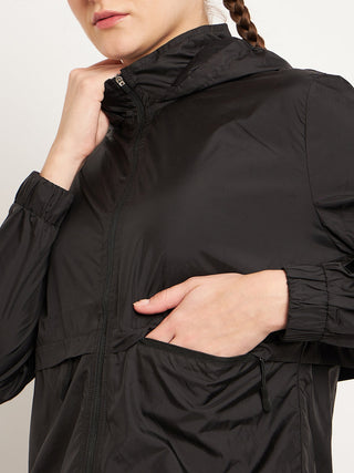 Madame Solid Black Jacket