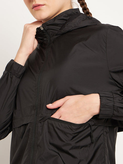 Madame Solid Black Jacket