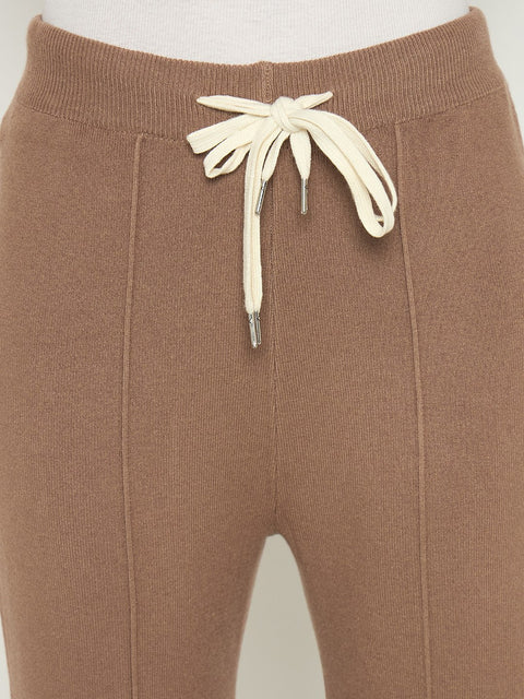 Madame Wide Leg Fawn Wool Bottoms