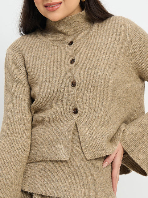 Madame High Neck Sweater and Skirt Co-ord Set