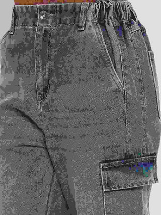 Madame Mid Blue Cargo Jeans