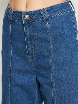 Madame Midblue Wide Leg Denim