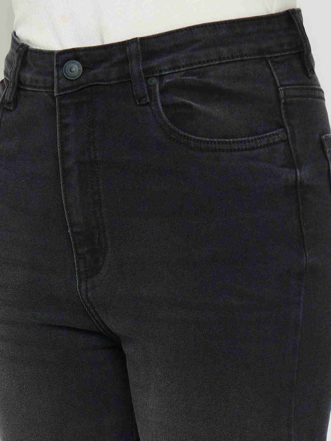 Madame Dark Grey Straight Fit Jeans